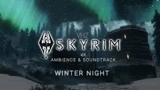 Skyrim 4K Ambience - Cold Winter - VHZ ambient sleep vibes
