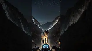 Wolf saved biker from big landslide #humanity #animalsigns