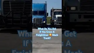 FREIGHTLINER + Mack =? #freightlinertrucks #macktrucks #atruckerslife #trucking #volvotrucks