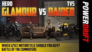 Hero Glamour vs TVS Raider 125 : Battle of the commuters : PowerDrift