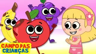 Novo! | KidsCamp Brasil 🍒🍌 Cinco Frutas Pulando Na Cama 😍 Cancoes Infantis | Campo Das Criancas​