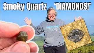 Finding DIAMONDS - Rock Hunting for Double-Terminated Smoky Quartz Crystals
