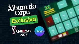 &Aacute;LBUM DA COPA 2022 - Crie no Canva
