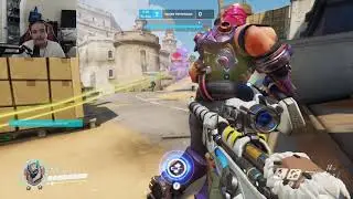 Overwatch Ana Game-play....No One Kills Bastion...I get salty, not gonna lie. ecks dee