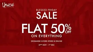 Flat 50% OFF All Items | Blessed Friday Sale