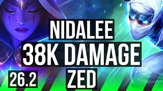 NIDALEE vs ZED (JGL) | 7k gold comeback, 38K damage | EUW Grandmaster | 26.2