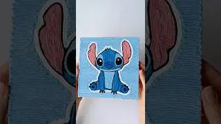 Stitch of threads, Yarn painting, easy idea #handmade #diy #craft #liloandstitch #shorts