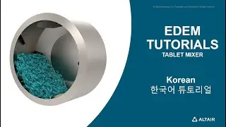 EDEM Material Modelling: Mixing in Tablet Coater