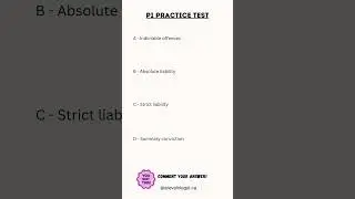 Paralegal Exam Prep Sample Question #p1 #ontario