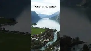 Skjolden Scenic Shootout: iPhone vs Drone | Norway Travel Short #shorts #drone #norway