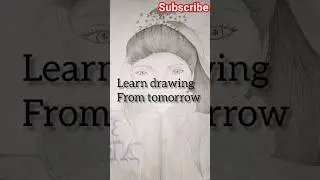 EASY GIRL DRAWING FOR BEGINNERS|| sketching of girl|| #drawing #sketch #potrait #shorts