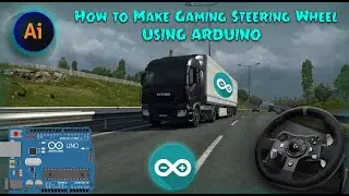 How to make Gaming Steering Wheel with Arduino Unojoy with ETS 2 Gameplay