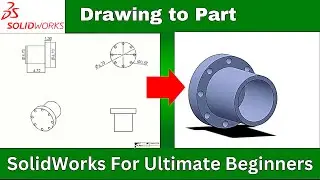Solidworks for ultimate beginner |Drawing to part| #solidworks #cadcamtutorials #abaqus
