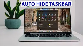 How To Auto Hide Taskbar In Windows 11 | New Windows 11  Features