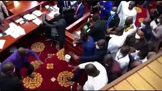 Ghana Parliament House fight over E-levy Debate || Subscribe and turn on the 🔔