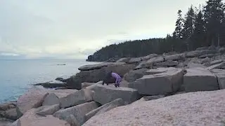 Rugged Coast Yoga | Yoga Poses throughout Acadia National Park