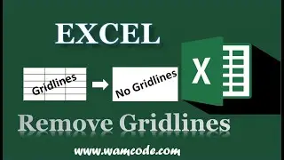 Plain Background in Excel (remove gridlines) || #WamCode