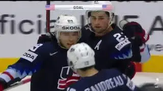 Dylan Larkin keeps producing as USA beats Latvia at World Championships