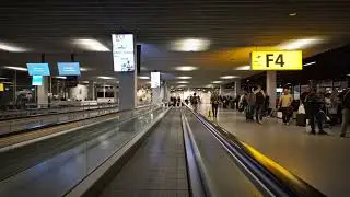 Netherlands, Amsterdam, Schiphol Airport, 1X moving sidewalk