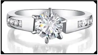 CVD Diamond Engagement Ring Pure 10K White Gold Best shop for buying