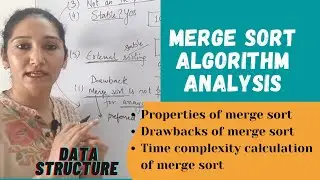 Merge Sort Algorithm Analysis | Data Structure #80