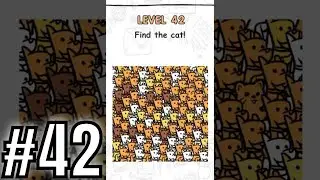 Brain Challenge Puzzle Level 42 Find the cat - Gameplay Solution Walkthrough