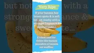 The Perfect Banana How to Pick The Right Banana For Eating, Cooking, and Baking #shorts #banana