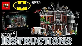 LEGO Batman Arkham Asylum 76300 &ndash; 4K Build Instructions Slideshow (Part 1 of 2)
