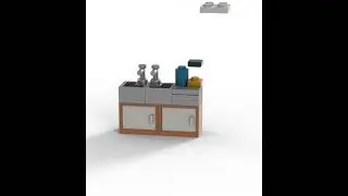 LEGO&reg; Kitchen Sink Unit #lego #moc #afol