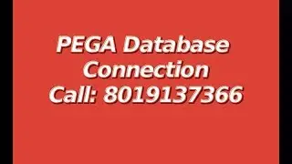 PEGA Connecting to Database
