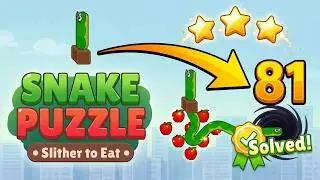 Snake Puzzle: Slither to Eat Level 81 | Every Puzzle Solved! 🎯