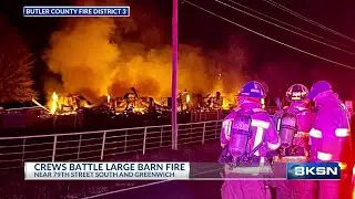 Sedgwick County barn destroyed in fire; damage estimated at nearly $500K