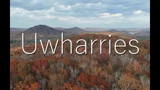 Uwharries in Late Autumn (Aerial 4k)
