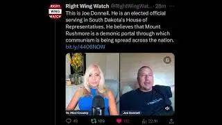 Mt Rushmore is satanic altar according to South Dakota Elected official Jon Dunnell