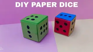 How To Make Paper Ludo Dice 🎲 Making paper Ludu Dice | making Dice craft