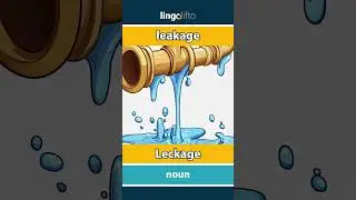 🇬🇧🇩🇪 leakage - Leckage : learn English : Lernen wir Englisch : vocabulary builder