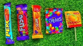 ASMR Most Popular Candys / some lots of colorful rainbow lollipop candy / unpacking chocolate eat