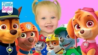 Sofia the first time in life unboxing kinder surprise the egg Paw patrol toys