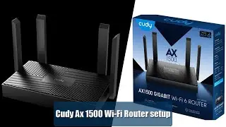 How to setup Cudy WR1500 AX1500 Gigabit Dual Band WiFi 6 Mesh Router