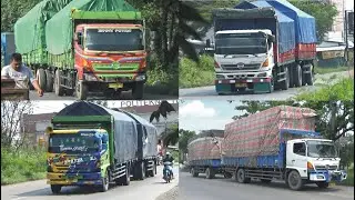 TRUK GANDENG PANTURA!! KOMPILASI TRUCK HINO 500 GANDENGAN
