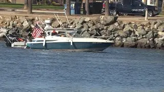 US Border Patrol Catch Human Smuggling Boat