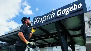 Kopak GAZEBO untuk jadi material bina Mini Tools Shed Studio Fasa-3