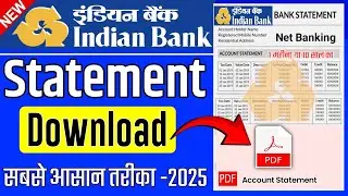 Indian Bank Account Statement Download Made EASY with Net Banking,indian bank full statement nikale