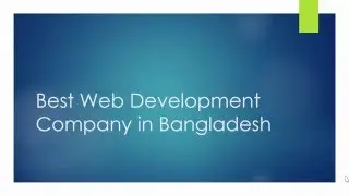 Best Web Development Company in Bangladesh