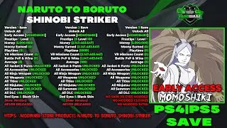 Early Access Unlock All 2.67 Shinobi Striker PS4 PS5 STEAM | Fresh & Max Stats & Legit Save