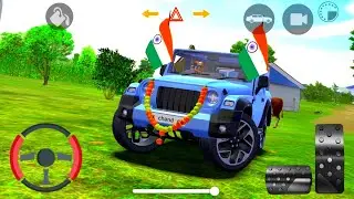 🔴🇮🇳Indian Mahindra Thar Modified Look! 😈| Off-Roading King👑 (gadi wala games) amazing drive 😎
