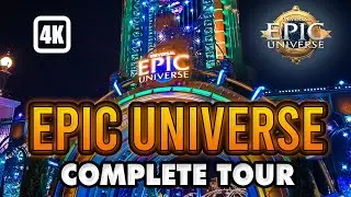 EPIC UNIVERSE AT NIGHT – Full Nighttime Walkthrough & Tour of Every Land in 4K POV