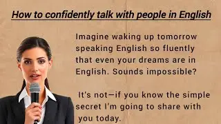 English Speaking Practice| How to Improve English Fluency | Learn English