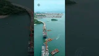 Obras da Ponte de Guaratuba PR em  04/10/2025