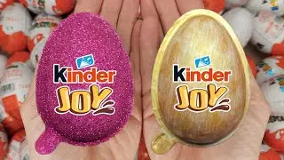 Satisfying Video | Unpacking Yummy Kinder Joy & Kinder Surprise Chocolate Eggs ASMR Candy Opening
